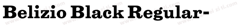 Belizio Black Regular字体转换